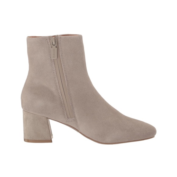 Blondo Women's Alida Waterproof Suede Ankle Bootie in Fallen Rock Gray Size 10 - Picture 1 of 15